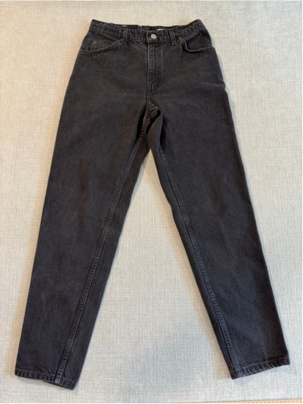 Levi’s 950 vintage 90s orange tag black wash relaxed tapered women’s size 11 - Picture 2 of 11